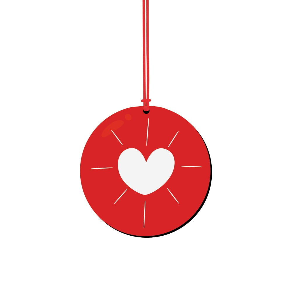 Bola de Natal - Coração