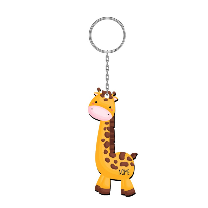 Chaveiro MDF - Girafa Baby