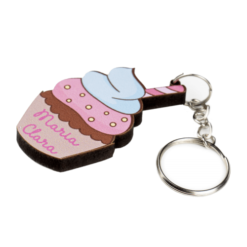 Chaveiro MDF - Cupcake