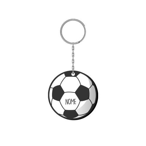 Chaveiro MDF - Bola de Futebol