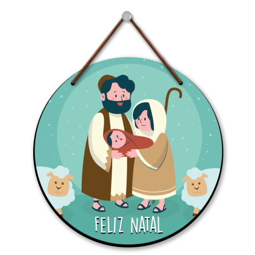 Mandala de Natal Para Porta - Presépio