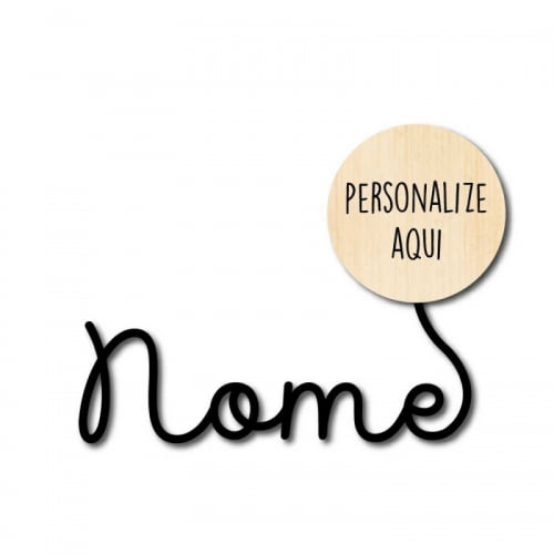 Nome MDF - Personalize