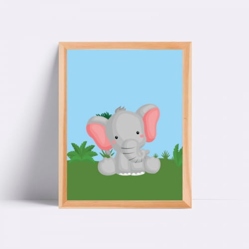Quadro - Elefante Baby