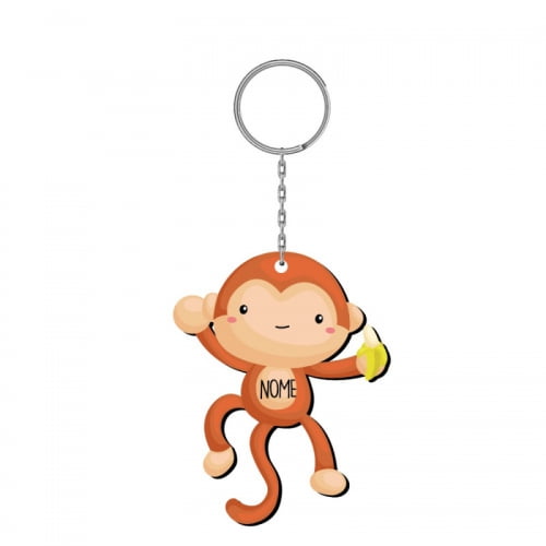 Chaveiro MDF - Macaco Baby